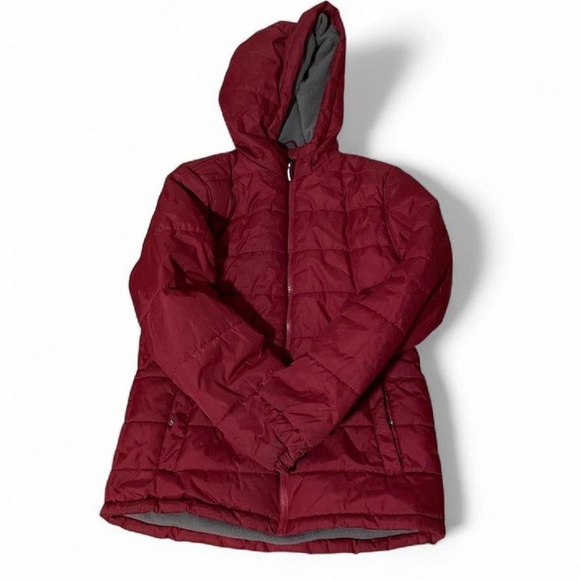 Children's Burgundy Puffer Jacket - Picture 1 of 4